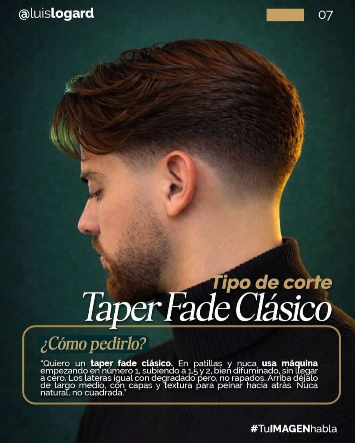 Corte taper fade clásico