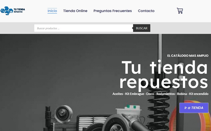Innovaweb diseño una pagina web para tienda de repuestos