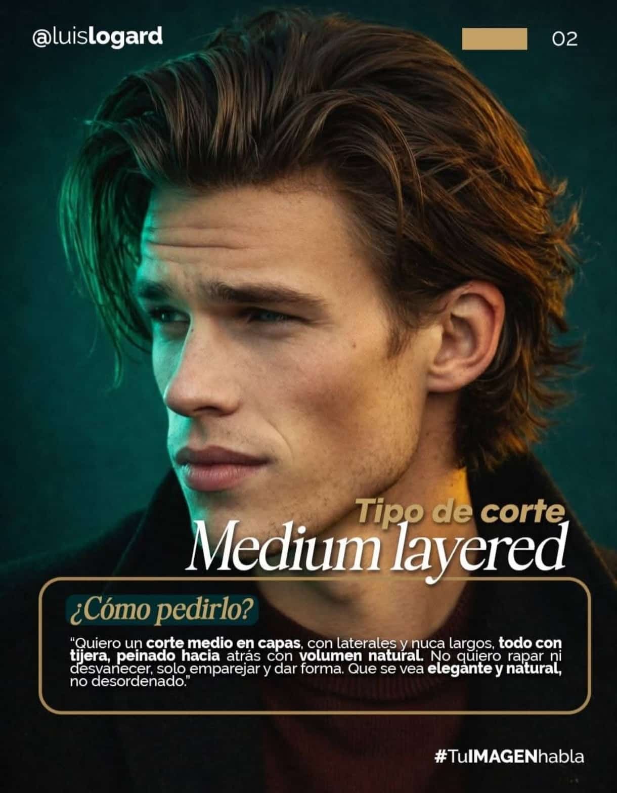 Corte en capas medio