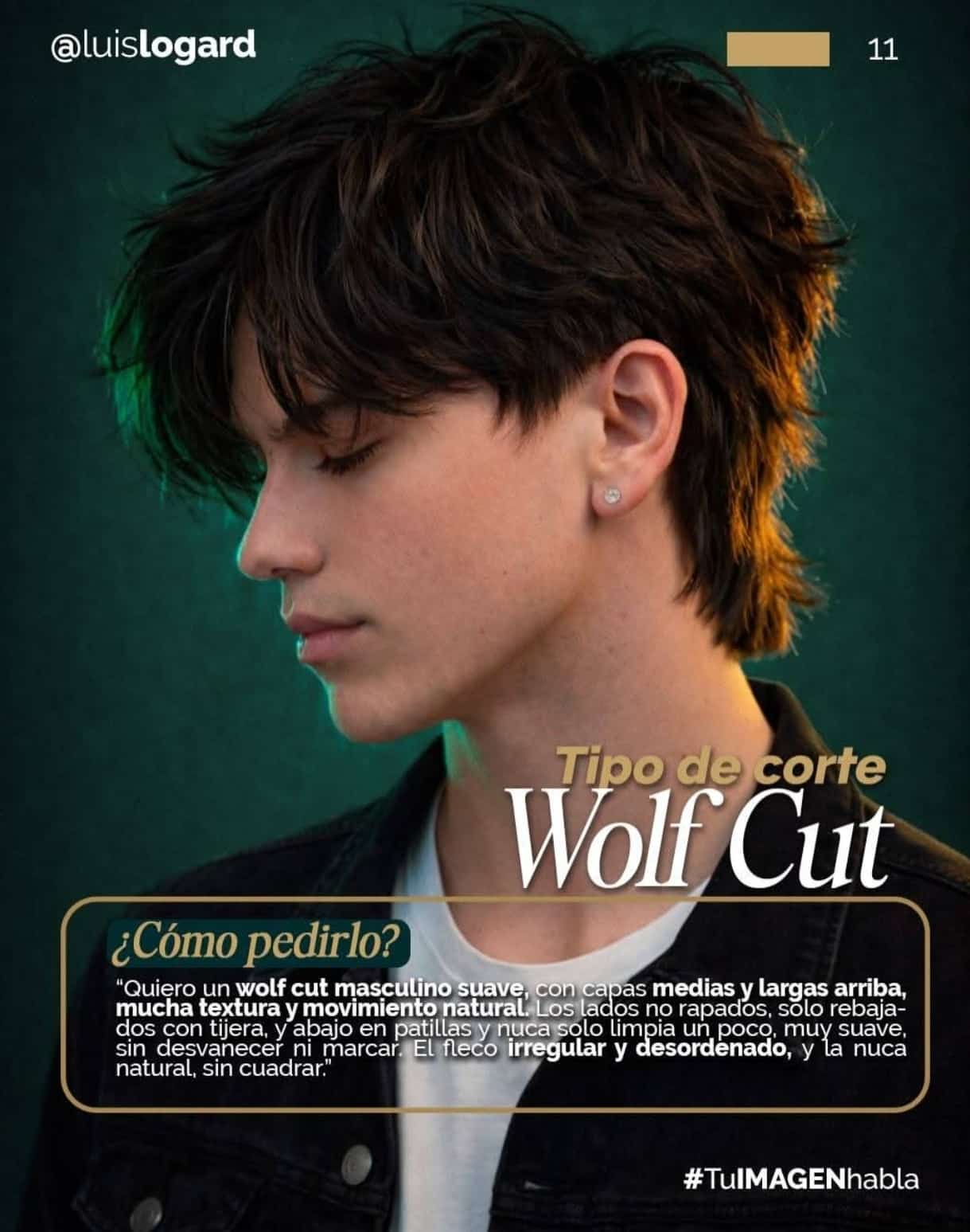Corte wolf cut tendencia